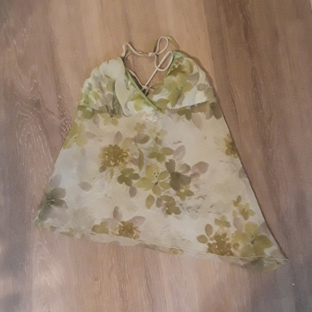 Very cute & sexy criss cross back haltor top
